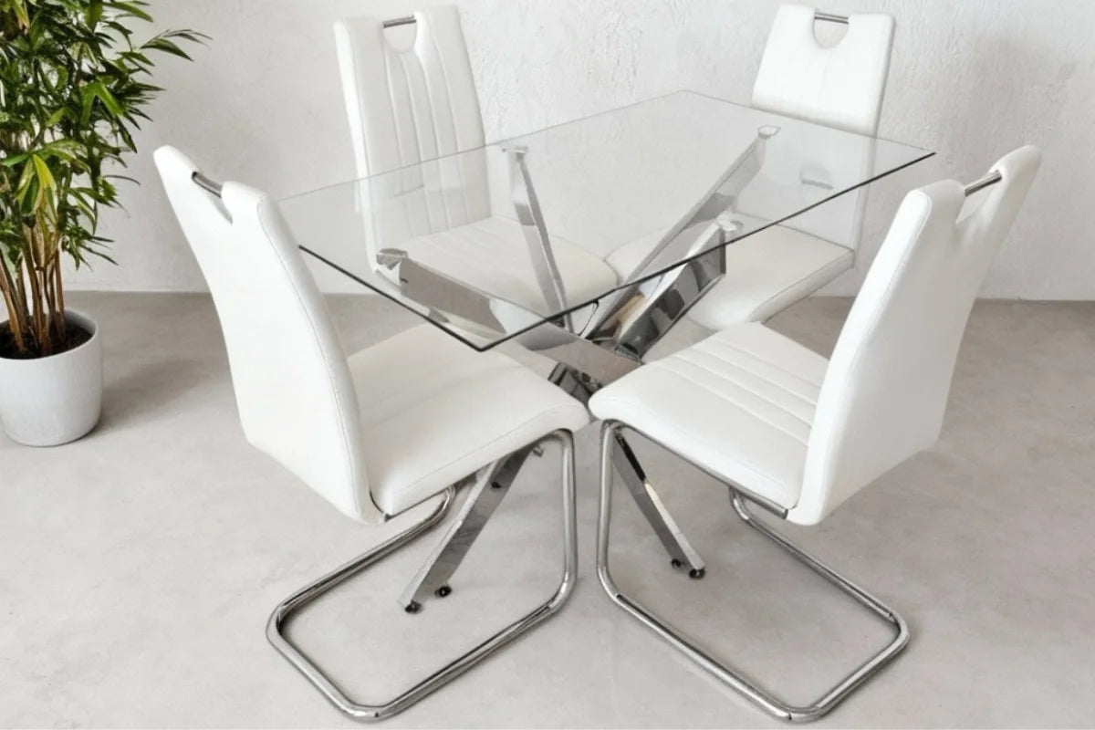 MALIBU 5-PIECE RECTANGULAR DINING TABLE SET