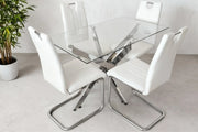 MALIBU 5-PIECE RECTANGULAR DINING TABLE SET