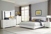 Felicity 5-Piece Bedroom Set White High Gloss