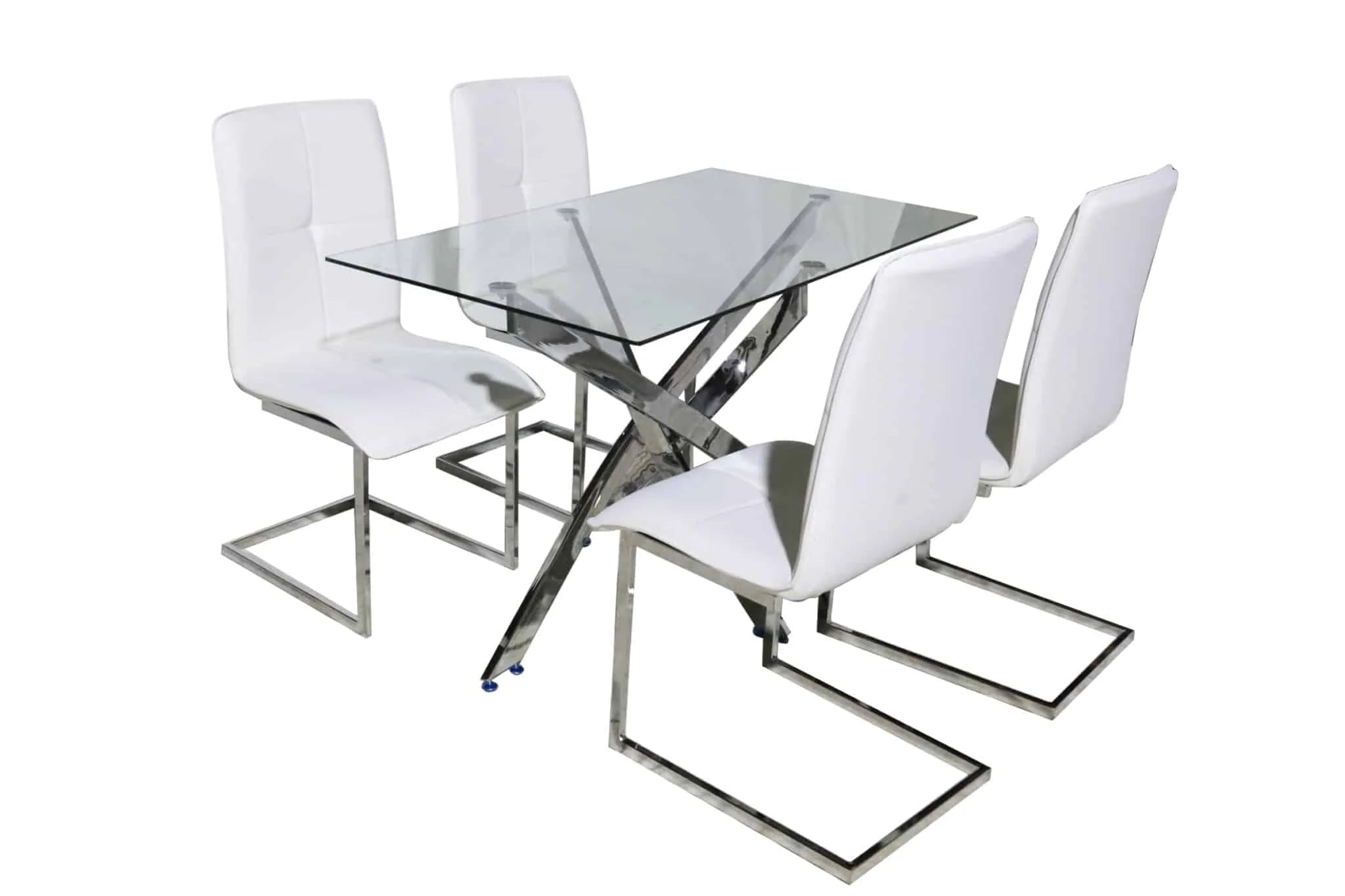 VICTORIA 5-PIECE RECTANGULAR DINING TABLE SET