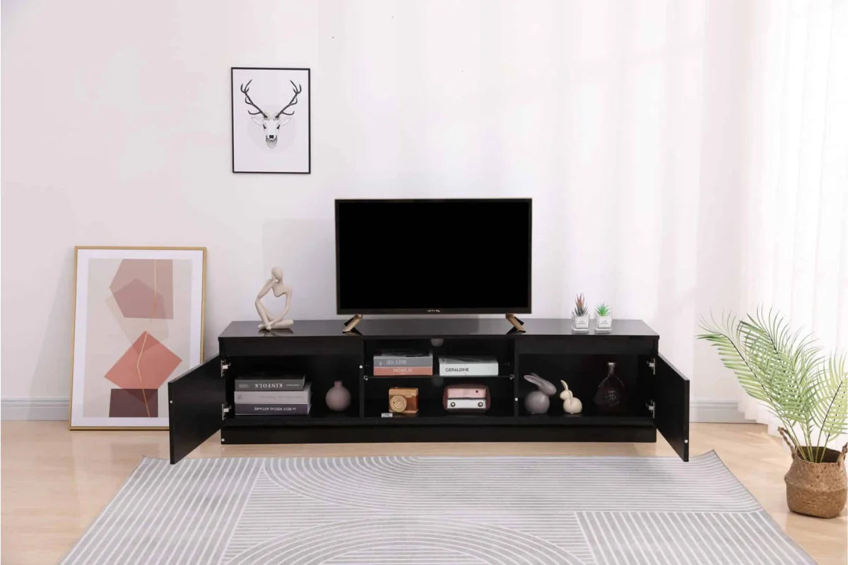 Roma TV stand 63-INCH Black