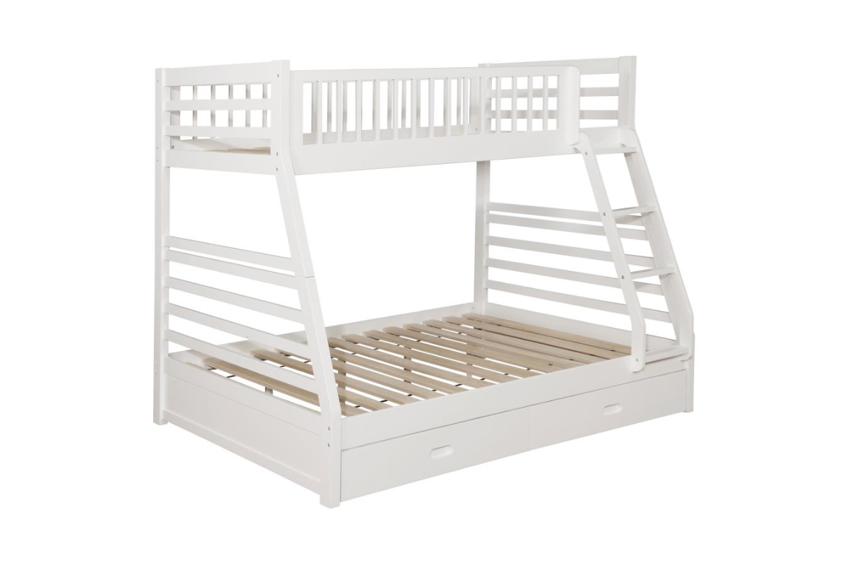 ASHTON 2-DRAWER WOOD TWIN OVER FULL BUNK BED