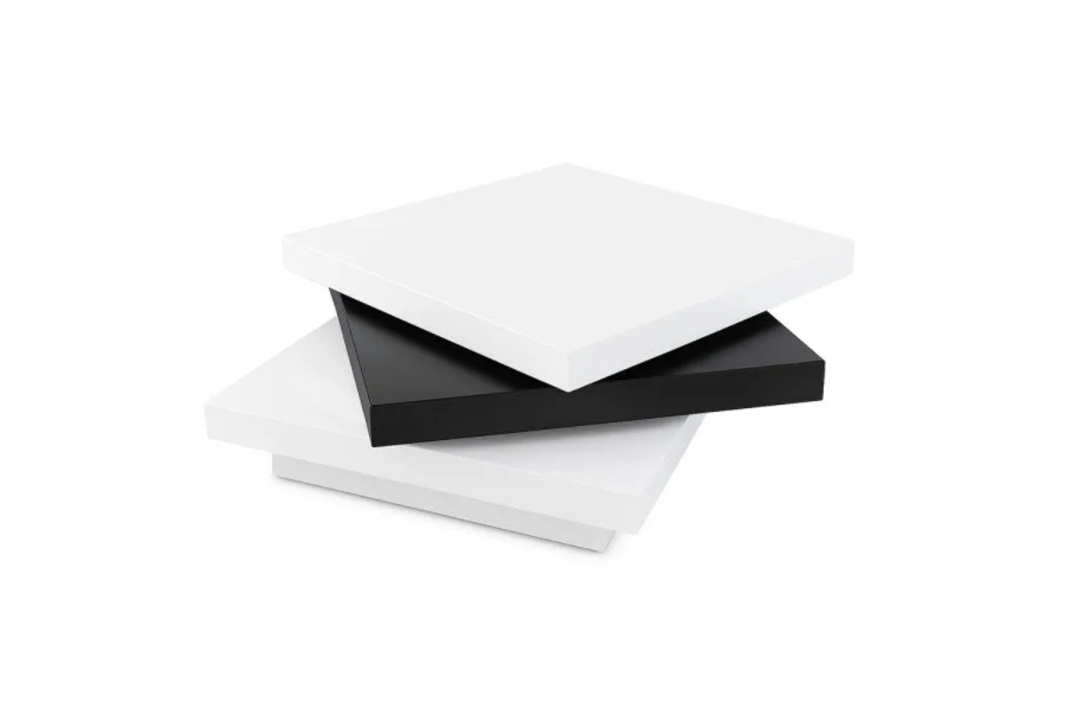 Aria Coffee Table Wht-Blk-Wht