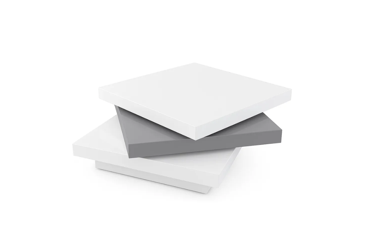 Aria Coffee Table Wht-Blk-Wht