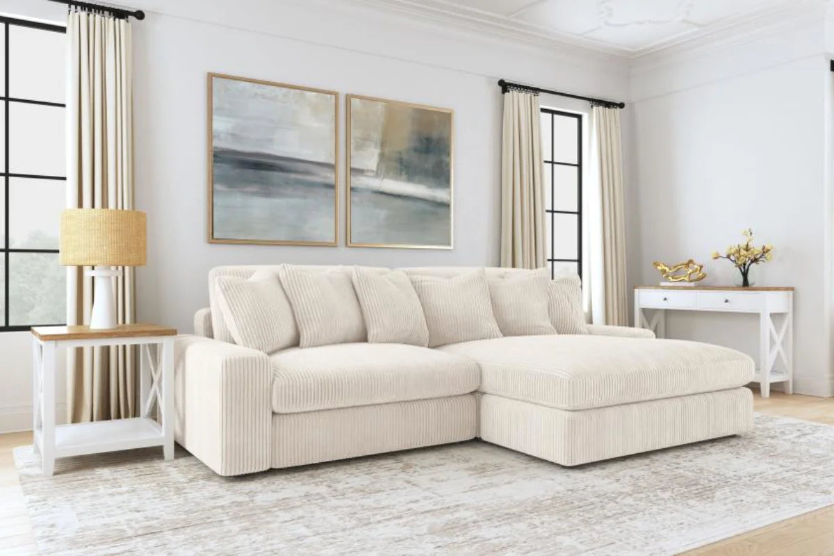 BLAINE UPHOLSTERED REVERSIBLE CHAISE SECTIONAL SOFA SAND