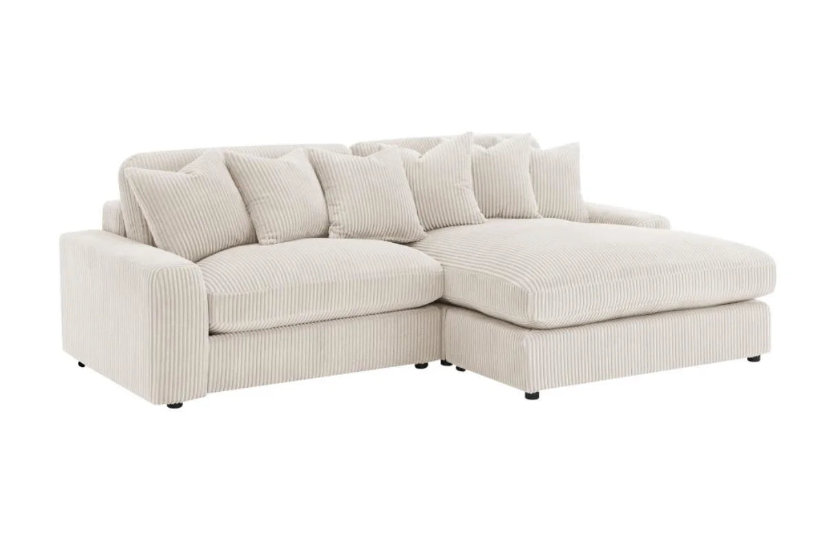 BLAINE UPHOLSTERED REVERSIBLE CHAISE SECTIONAL SOFA SAND