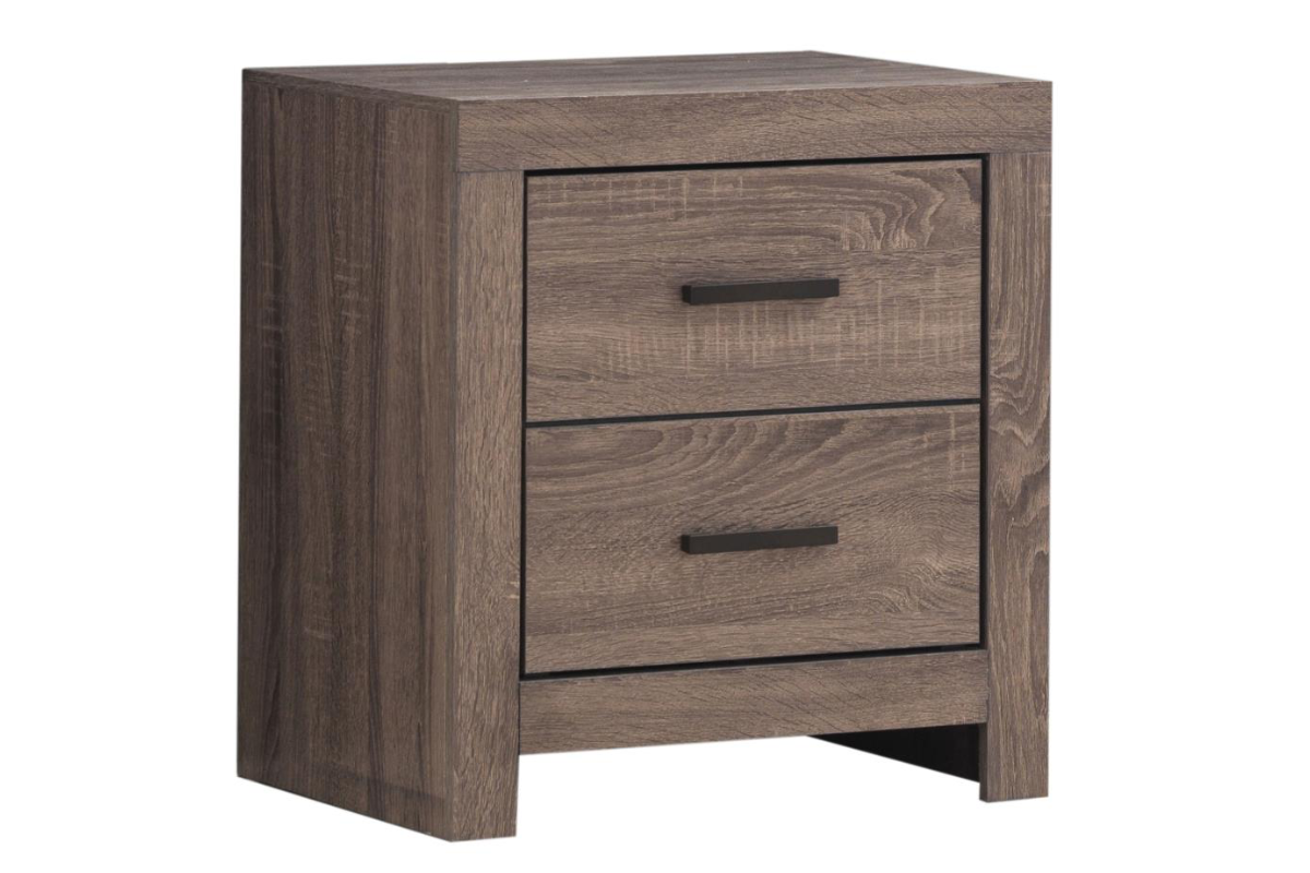 BRANTFORD 2-DRAWER NIGHTSTAND BARREL OAK