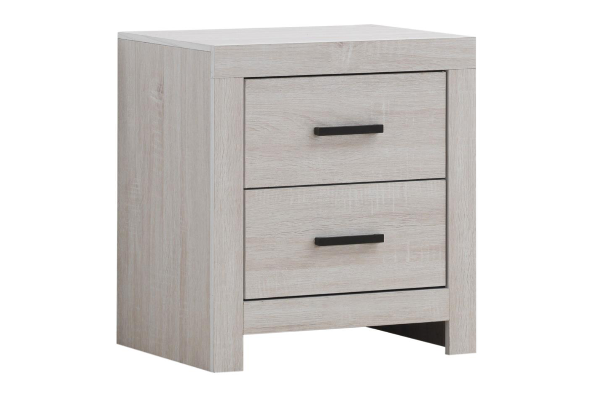 BRANTFORD 2-DRAWER NIGHTSTAND COASTAL WHITE