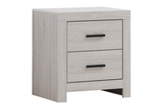 BRANTFORD 2-DRAWER NIGHTSTAND COASTAL WHITE