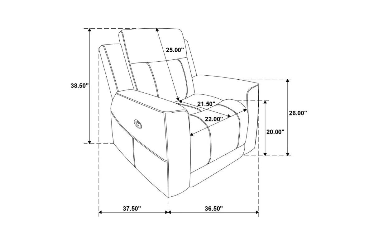 Brentwood  Upholstered Reclining Sofa Set Charcoal