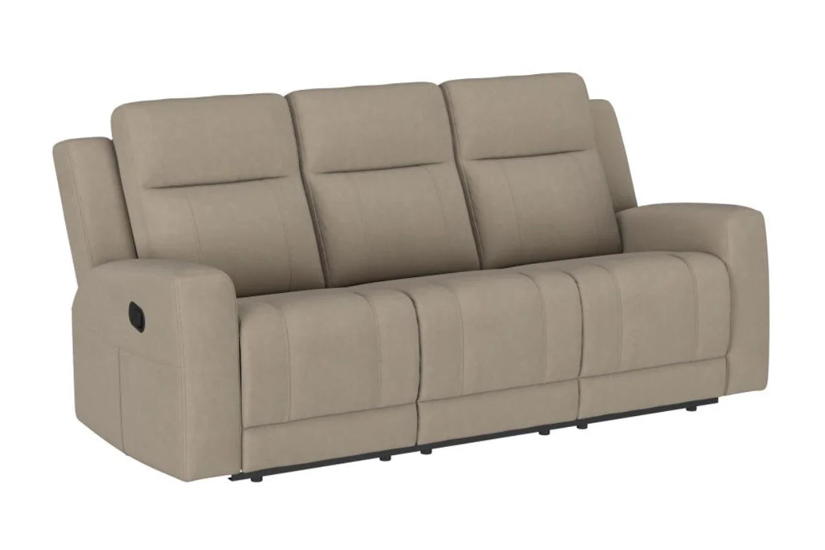 Brentwood Upholstered Reclining Sofa Set Taupe
