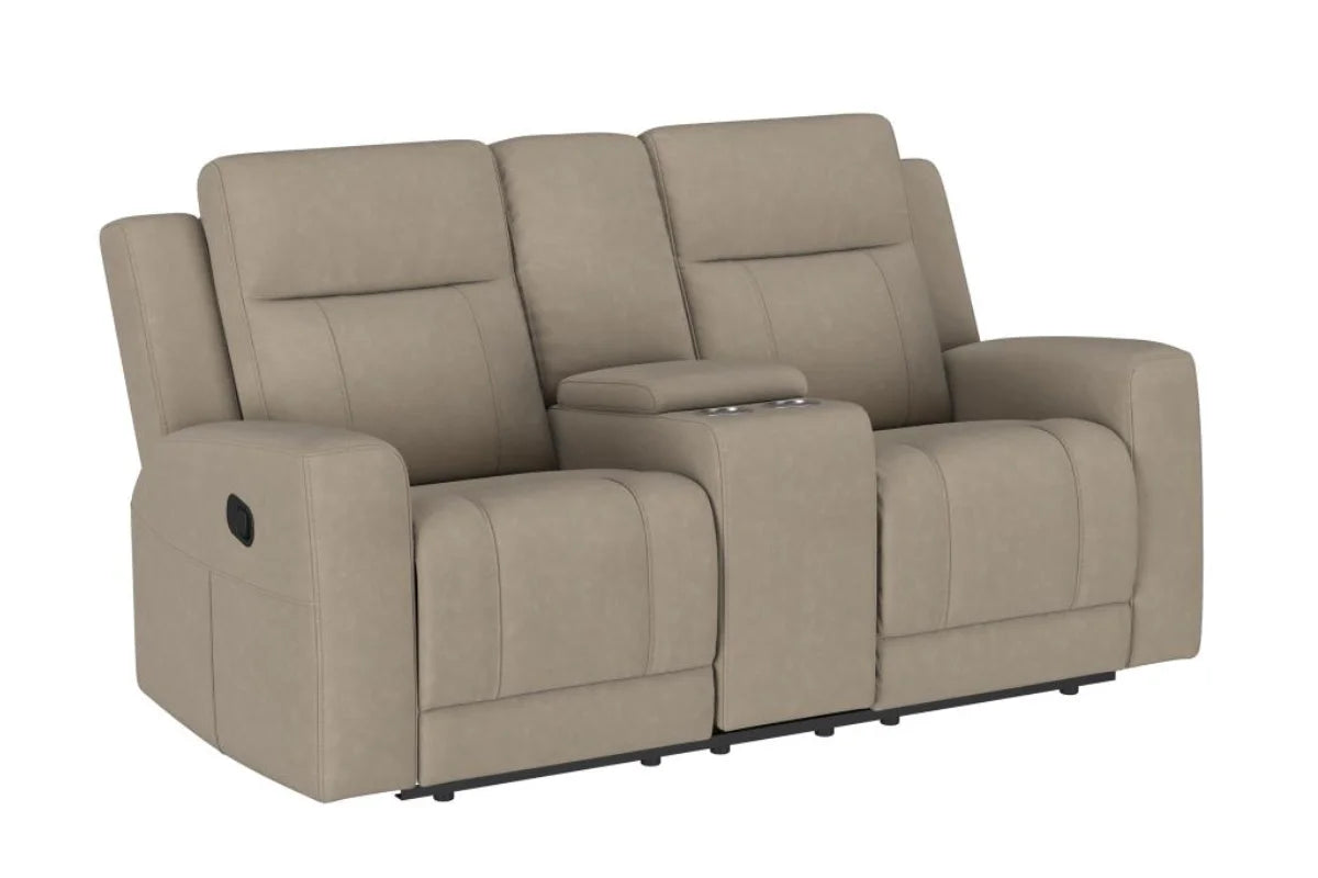 Brentwood Upholstered Reclining Sofa Set Taupe