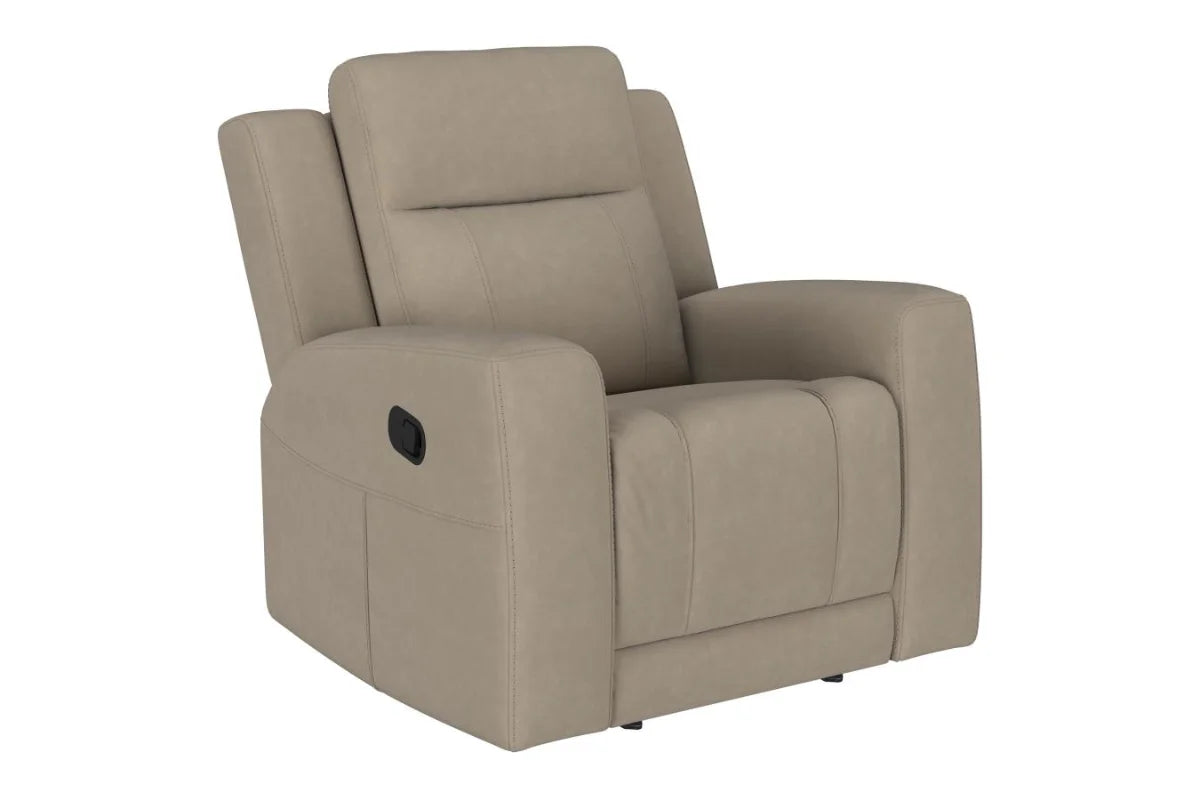 Brentwood Upholstered Reclining Sofa Set Taupe