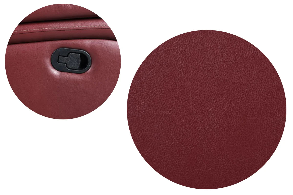 CAMILA  UPHOLSTERED RECLINING SOFA SET RED