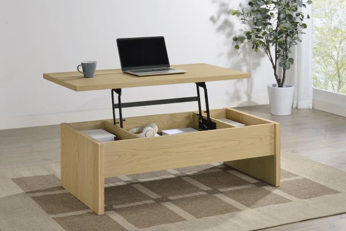 CANOGA ENGINEERED WOOD LIFT TOP COFFEE TABLE LIGHT OAK