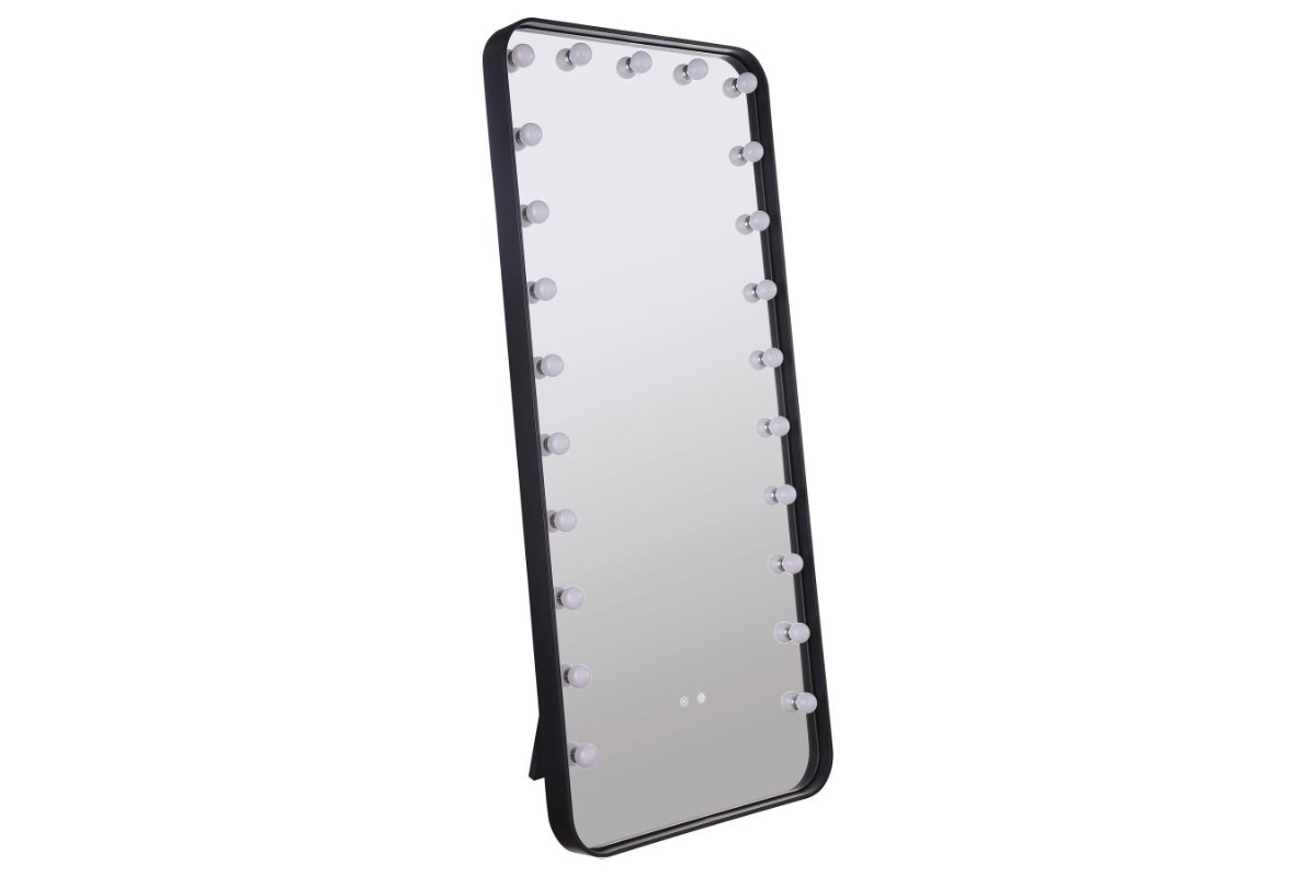 CANTON 32 X 71 INCH LED STANDING MIRROR WITH SPEAKERS BLACK