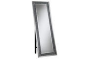 CARISI 22 X 61 INCH FAUX CRYSTAL LED STANDING MIRROR SILVER