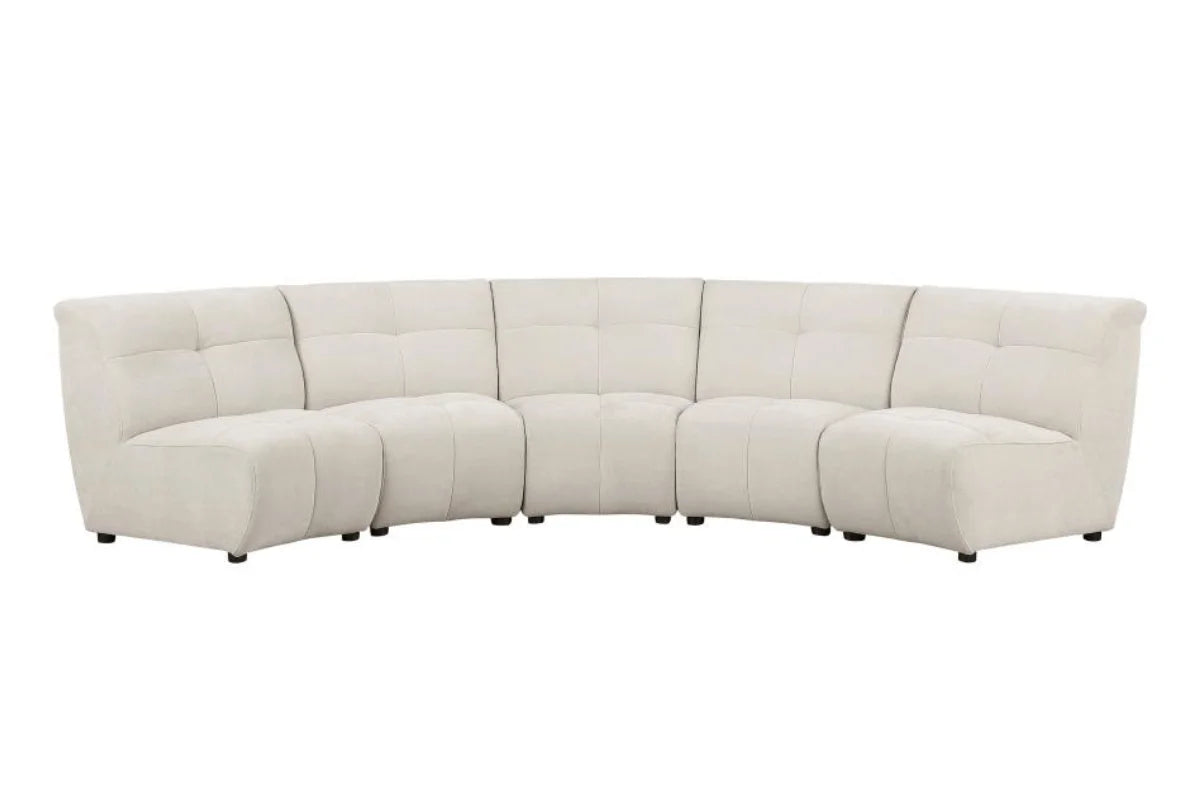 CHARLOTTE  UPHOLSTERED MODULAR SECTIONAL SOFA IVORY