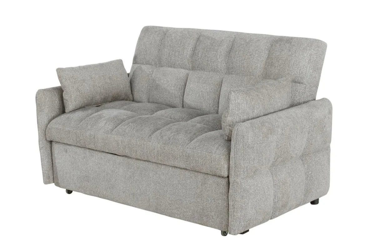 COTSWOLD UPHOLSTERED CONVERTIBLE SLEEPER SOFA BED LIGHT GREY