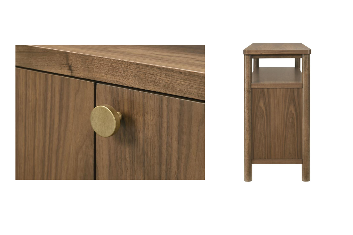 CRESTMORE 52-INCH DINING CABINET SIDEBOARD BUFFET WALNUT