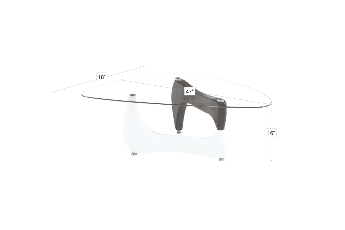 Camila Coffee Table White&Grey