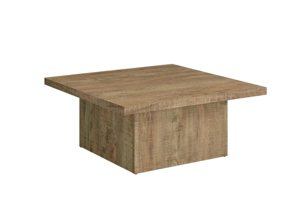 DEVAR SQUARE ENGINEERED WOOD COFFEE TABLE MANGO BROWN