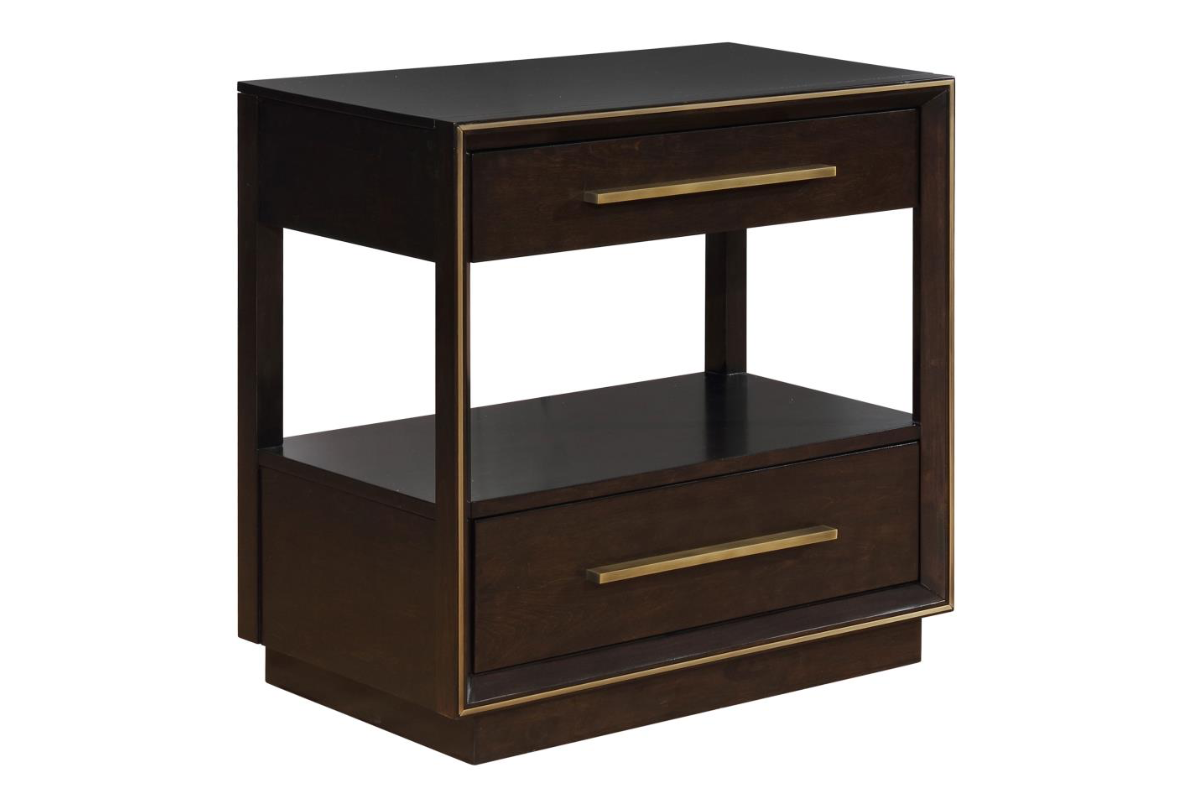 DURANGO 2-DRAWER NIGHTSTAND SMOKED PEPPERCORN