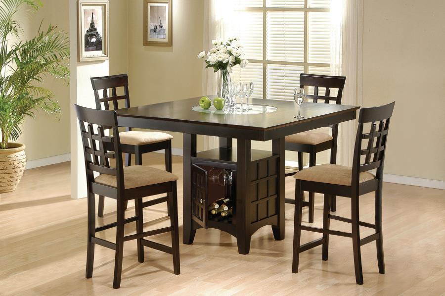 Gabriel 5 - Piece Square Counter Height Dining Set Cappuccino