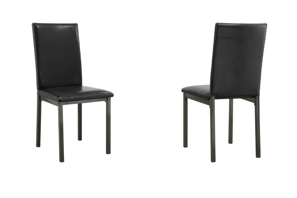 GARZA 5-PIECE RECTANGULAR DINING TABLE SET BLACK