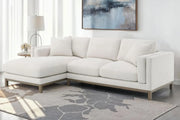 GENEVA BOUCLE UPHOLSTERED SECTIONAL CHAISE SOFA SAND