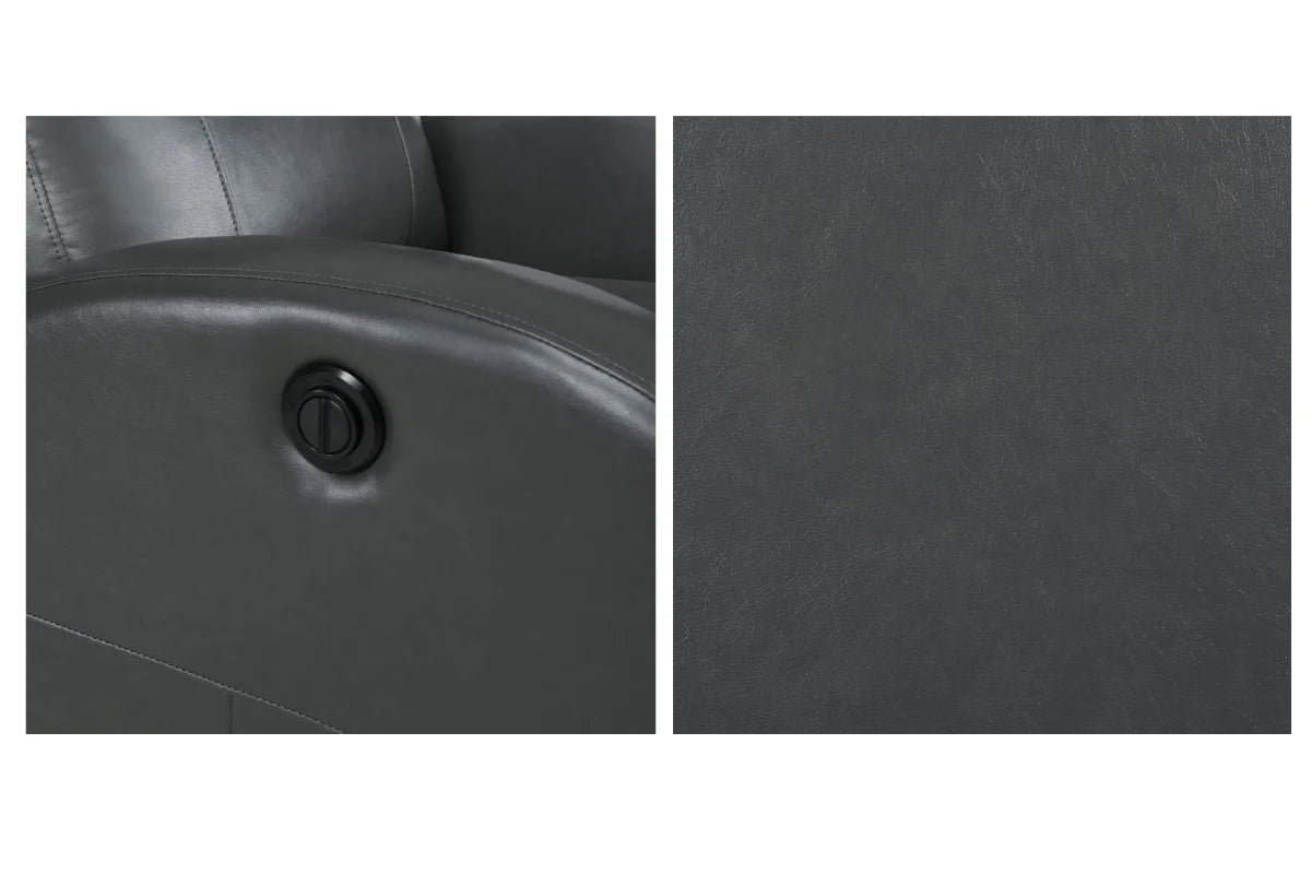 GRANT UPHOLSTERED POWER RECLINER CHAIR GREY
