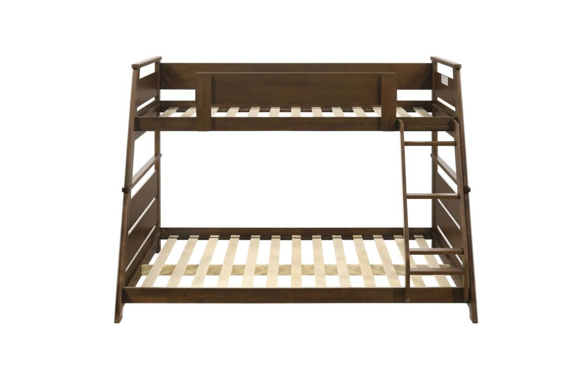 HOLDEN WOOD VENEER TWIN OVER FULL BUNK BED WALNUT