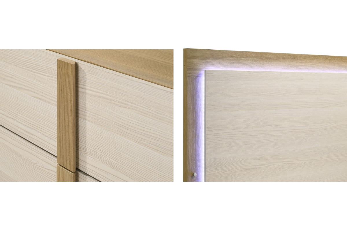 HYLAND  BEDROOM SET NATURAL