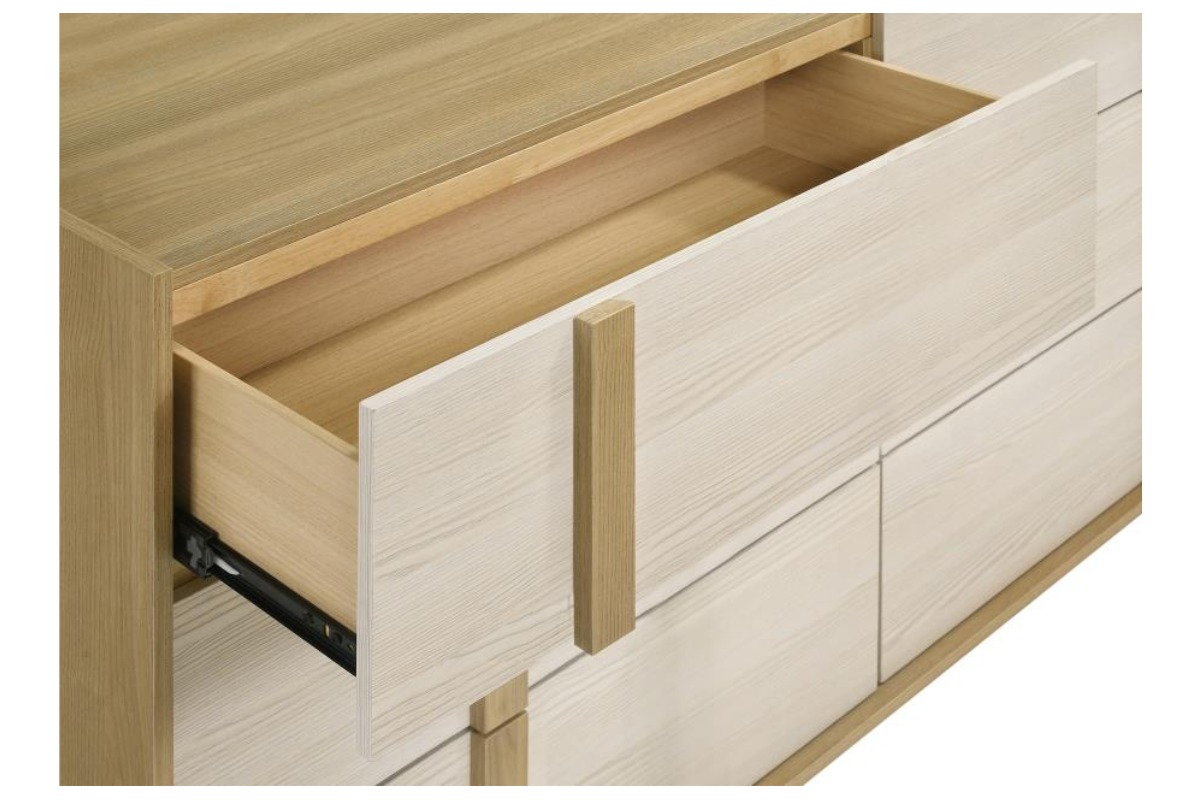 HYLAND 6-DRAWER DRESSER NATURAL