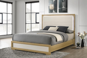 HYLAND WOOD LED PANEL BED NATURAL