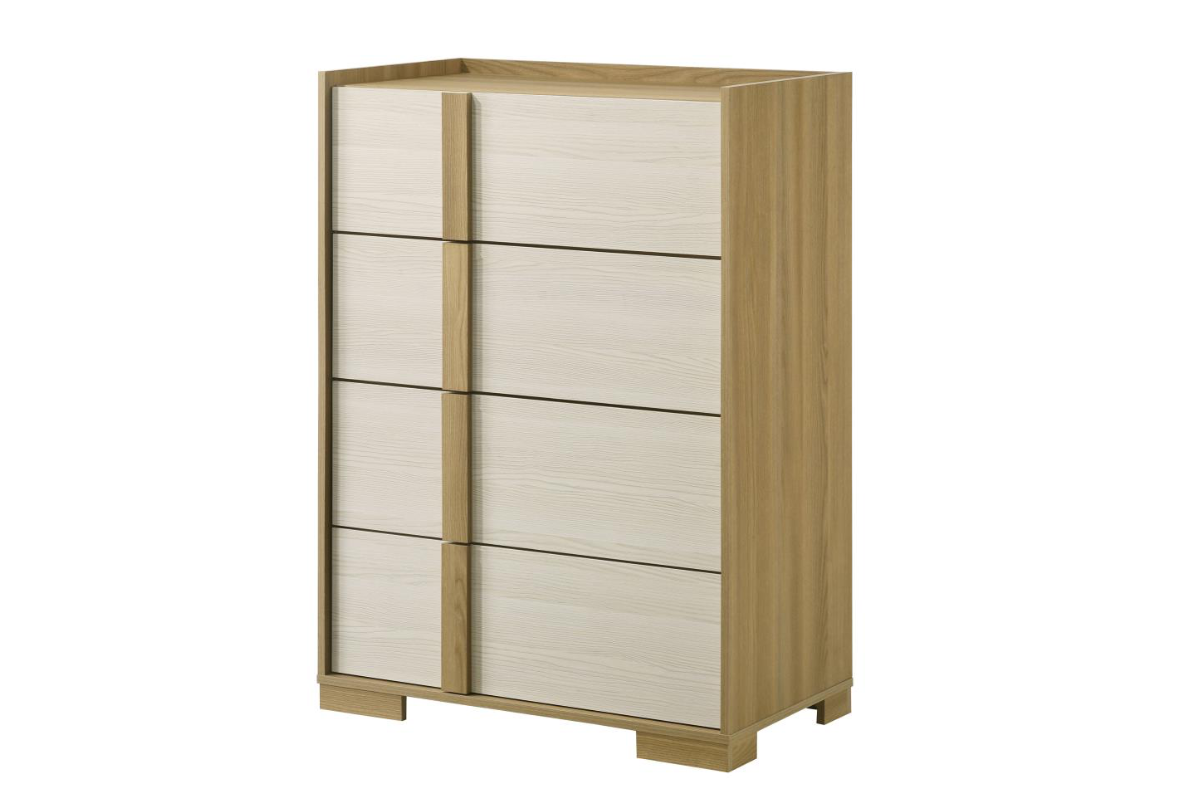 HYLAND 4-DRAWER CHEST OF DRAWERS NATURAL