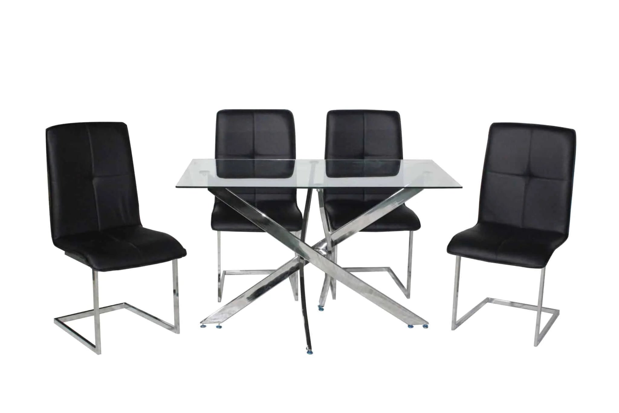 VICTORIA 5-PIECE RECTANGULAR DINING TABLE SET