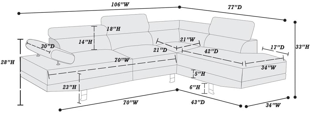Coco Sectional Sofa - Linen