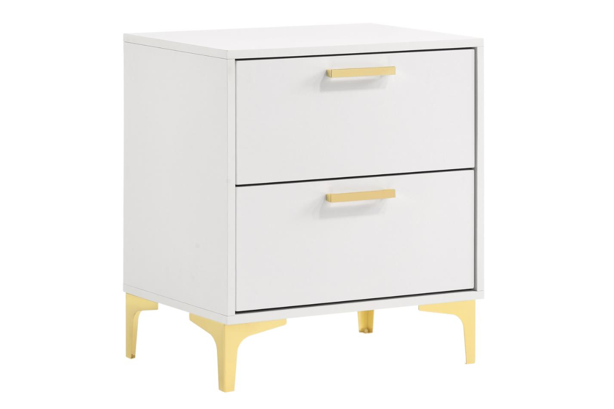 KENDALL 2-DRAWER NIGHTSTAND WHITE