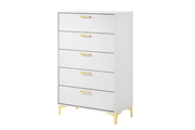 KENDALL 5-DRAWER BEDROOM CHEST WHITE