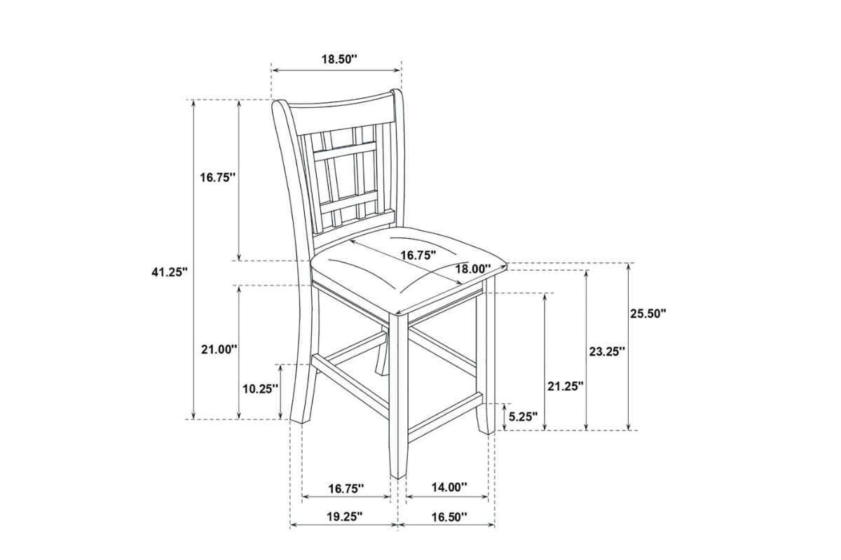 LAVON 5-PIECE OVAL COUNTER HEIGHT DINING SET ESPRESSO