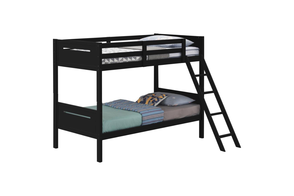 LITTLETON WOOD TWIN OVER TWIN BUNK BED