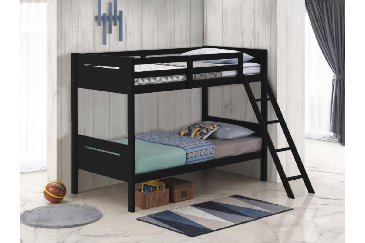 LITTLETON WOOD TWIN OVER TWIN BUNK BED