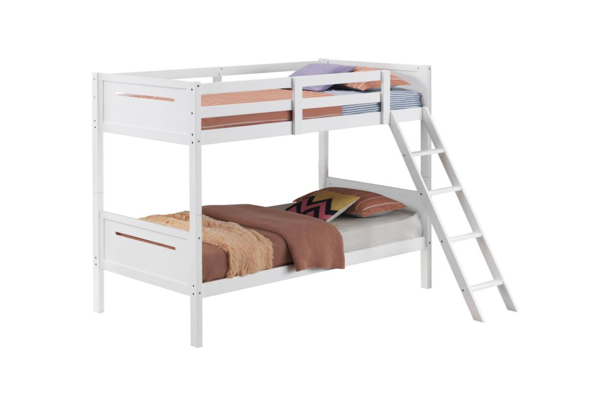 LITTLETON WOOD TWIN OVER TWIN BUNK BED