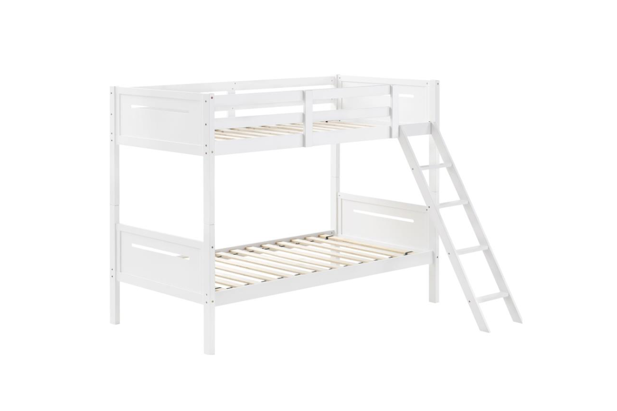LITTLETON WOOD TWIN OVER TWIN BUNK BED