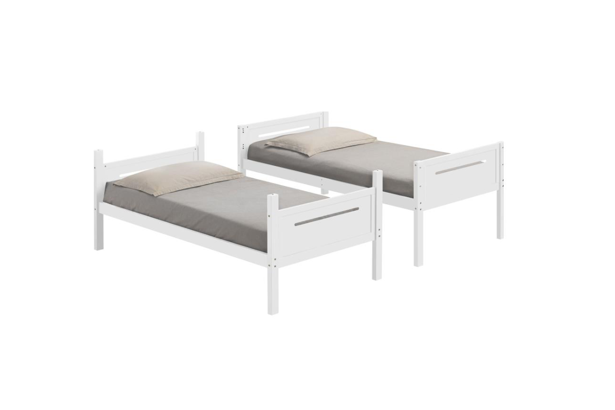 LITTLETON WOOD TWIN OVER TWIN BUNK BED