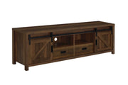 MADRA 2-DOOR ENGINEERED WOOD 79-INCH TV STAND DARK PINE