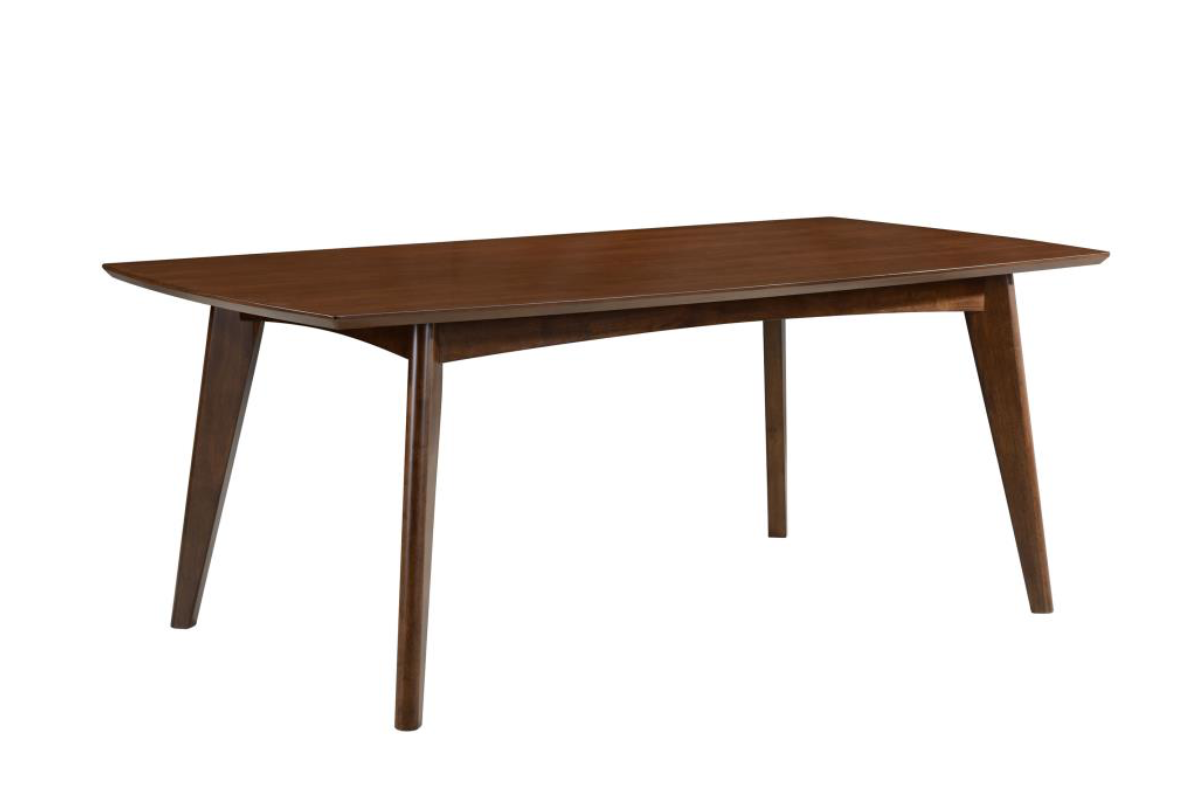 MALONE 5-PIECE RECTANGULAR DINING TABLE SET DARK WALNUT