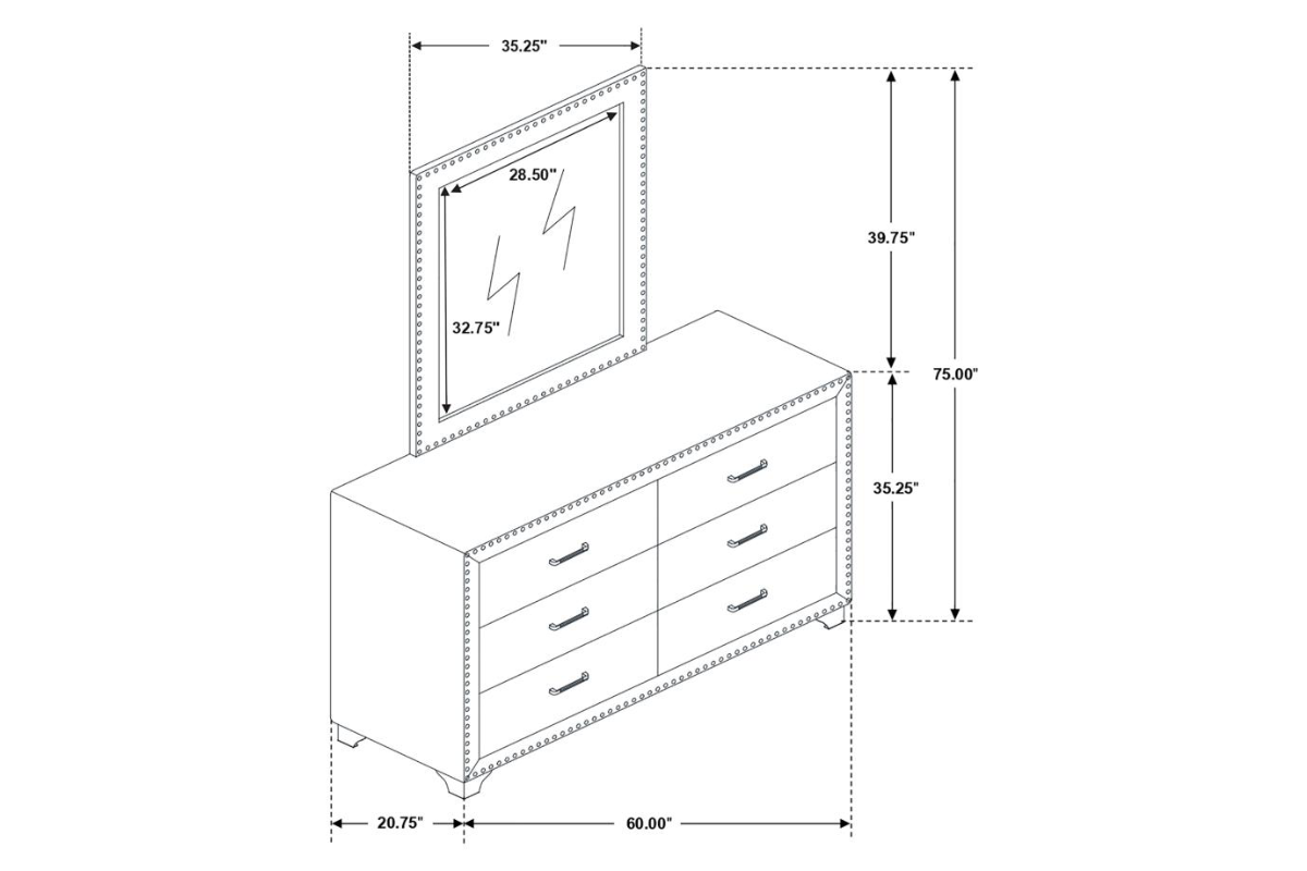MELODY   BEDROOM SET PACIFIC BLUE