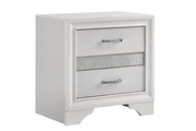 MIRANDA 3-DRAWER NIGHTSTAND WHITE